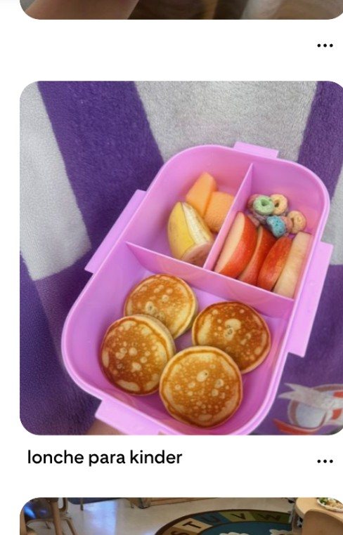 Lonche para kinder con fruta